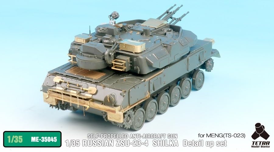 Tetra Model ME Series Russian Shilka Gun Plastic Model Parts ME3545 1/35 ZSU-23-4 Self-Propelled Anti-Aircraft (MEN)