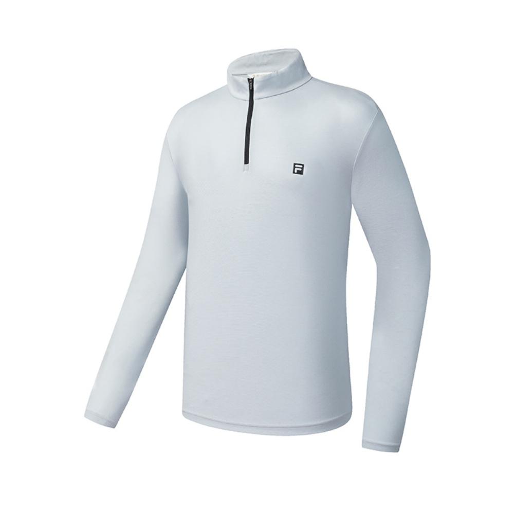 New FILA Golf Series T Shirts Men's Satin Gray Blue A11M545223FLB