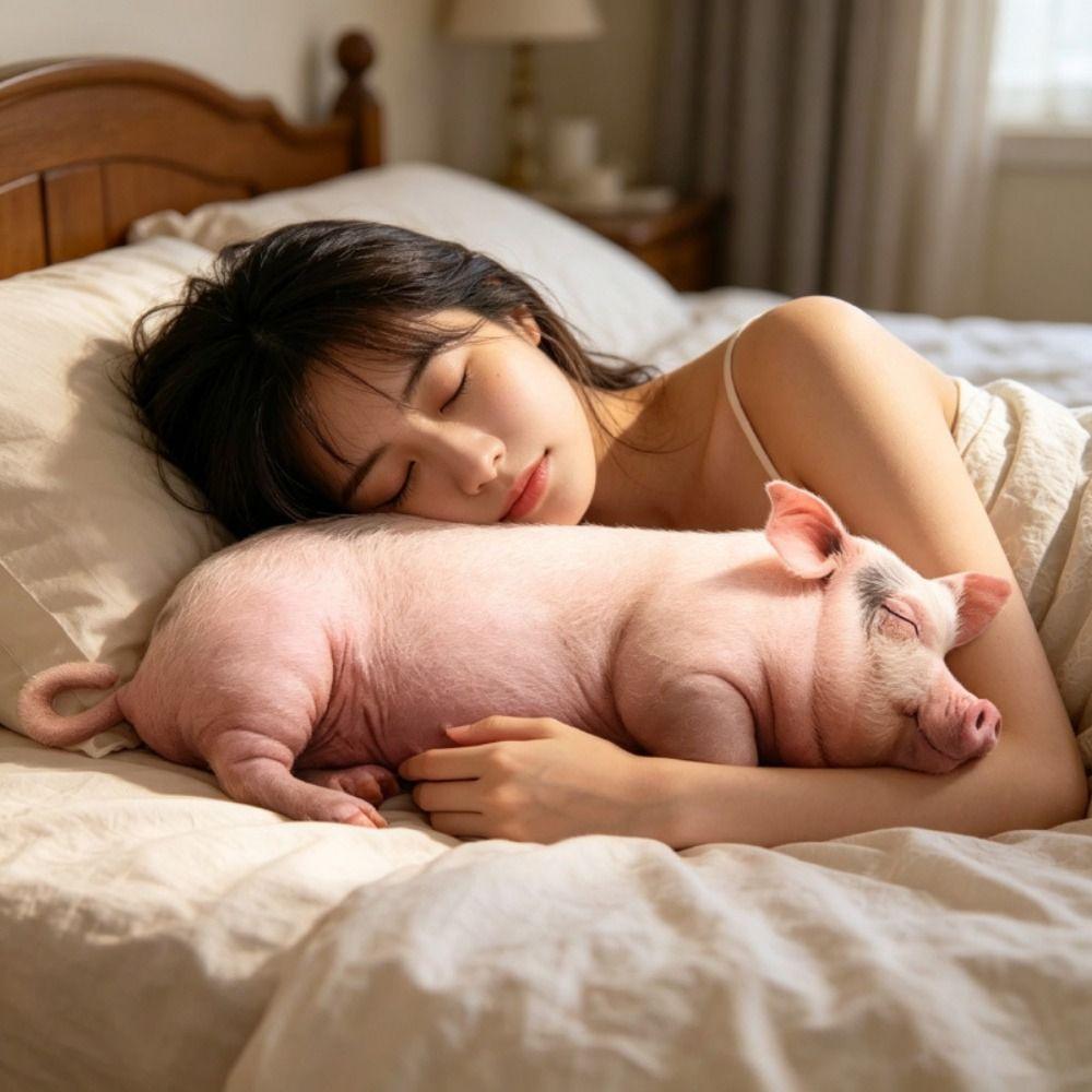 40cm Size Animal Body Pillow Plush Material Pig Keychain Portable Bag Decoration  Home Decor