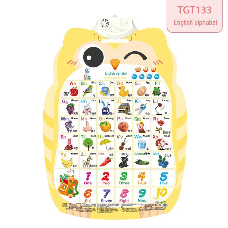 Interactive Baby Sound Wall Chart: Early Education, Cognitive Development, Pinyin Alphabet for Children.