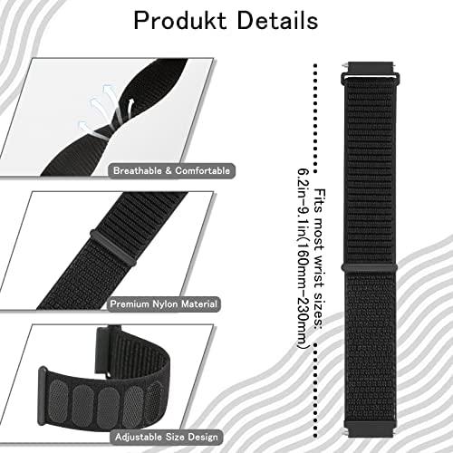 18mm Nylon Loop Strap For Huawei Watch GT6 GT5-4 41mm Comfortable Breathable Bracelet Wristband Huawei Watch 5/GT5 Pro 42mm Band