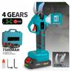 30mm Brushless Electric Pruner Shear 4 Gears Adjustable Cordless Electric Scissors Garden Bonsai Trimming Power Tools