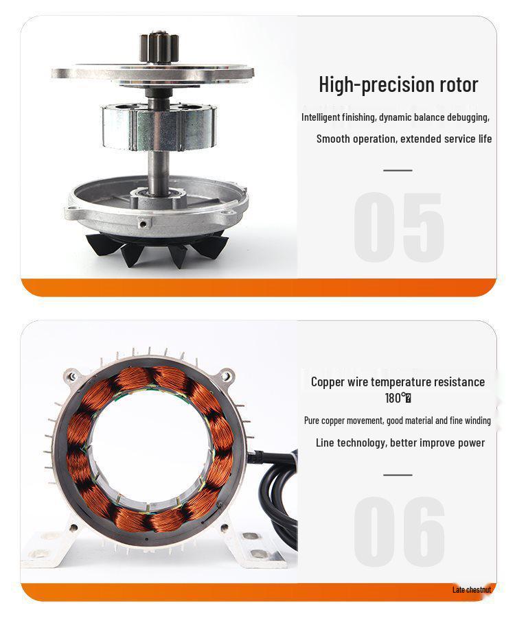 48V 1500W High-Power Electric Tricycle Brushless DC Motor Set