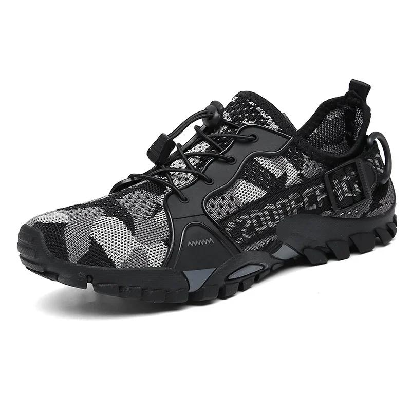 Fashion Fashion Paragraph Outdoor Non-slip Hiking Shoes Men Training Sneakers Trekking Shoes for Women Breathable Beach Wading Shoes