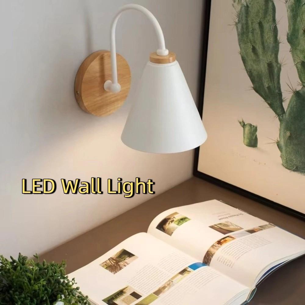 LED Lighting Indoor Wall Lamp Nordic Style Interior Decoration Lamps Creative Bedside Lamp  Bedroom