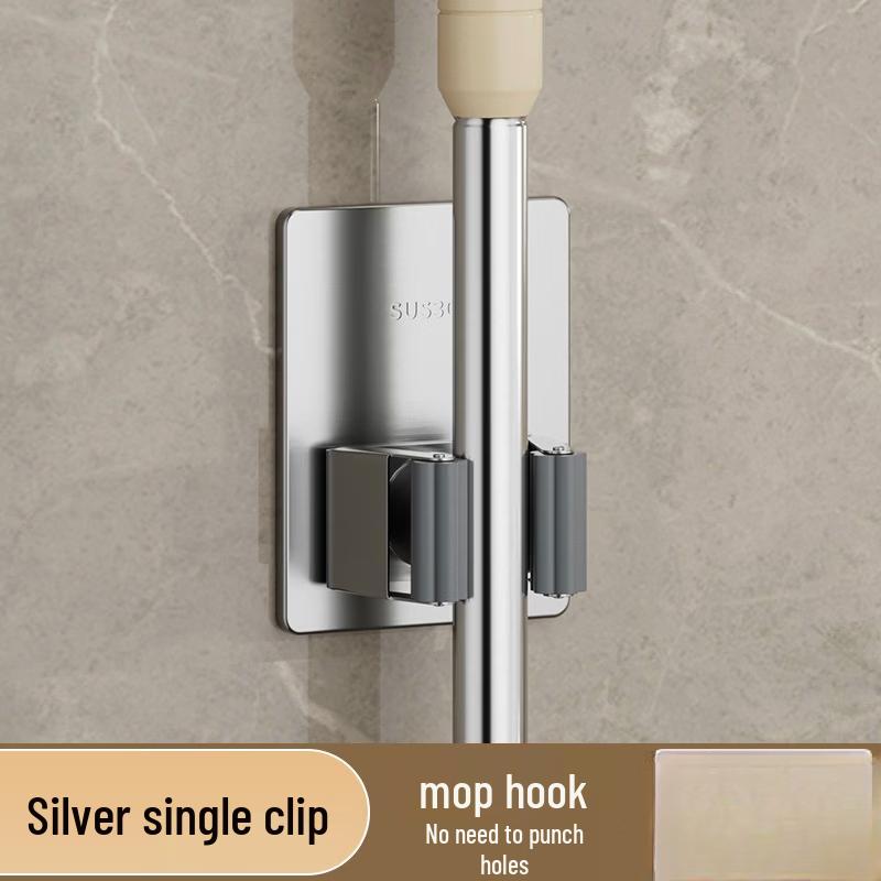 

ZNMW Strong Adhesive No-Drill Mop Holder