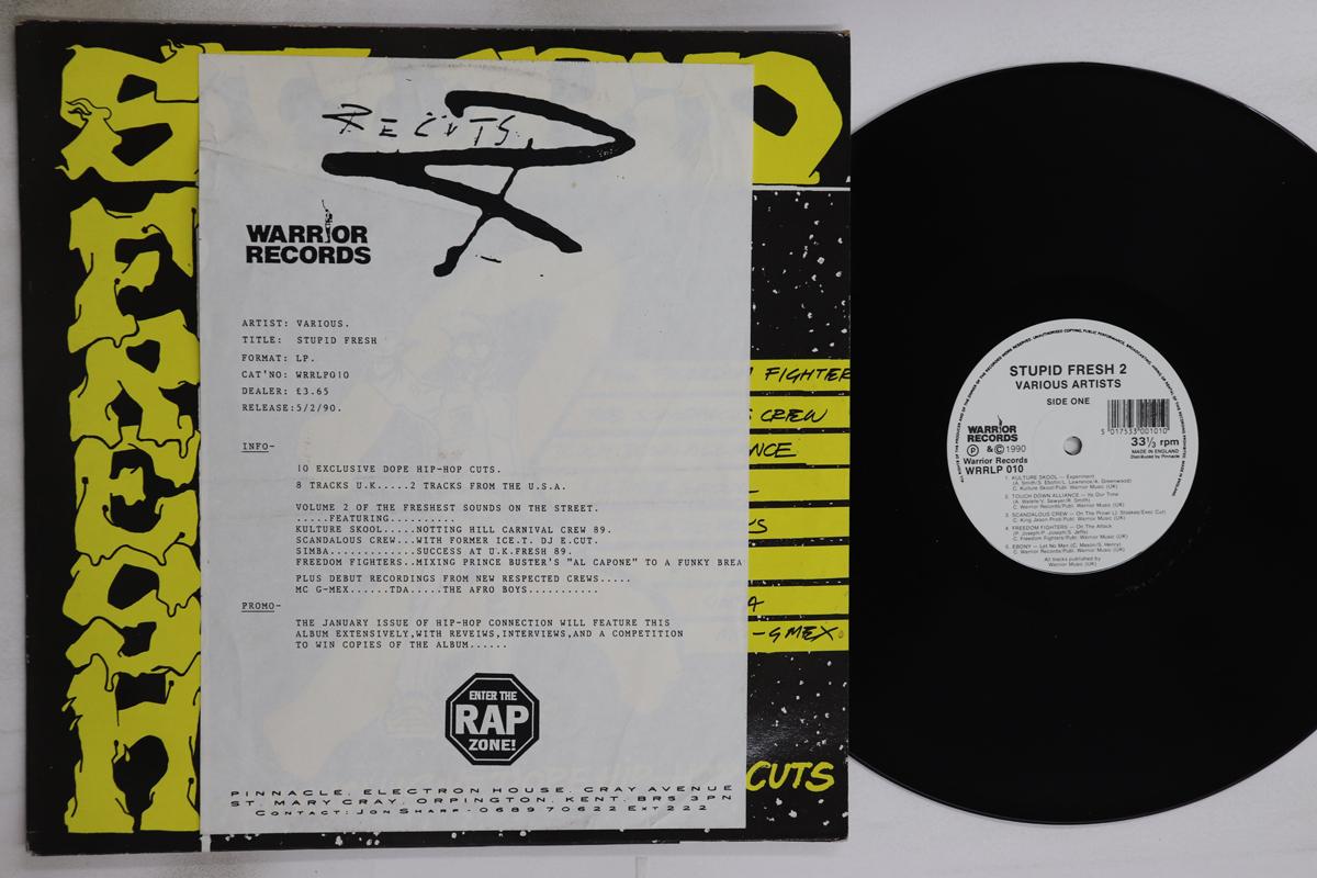 

LP Record VARIOUS Stupid Fresh 2 WRRLP010 WARRIOR 1990 UK Rap HipHopRB Used