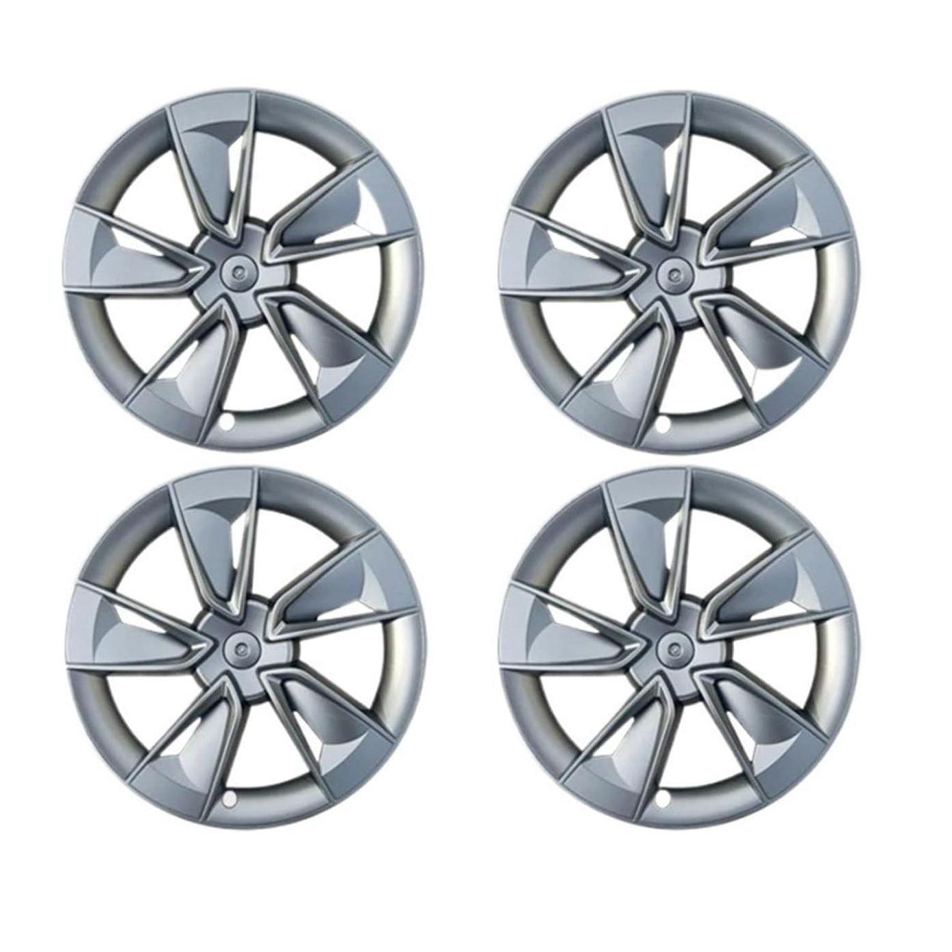 Compatible with 2025-2026 Tesla Model Y: 19  Gunmetal Gray Wheel Covers