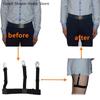 Men Fashion Elastic UniformShirt Braces Shirt Stay Belt With Non-slip Locking Clips Gentleman Leg Thigh Suspender Garters Strap