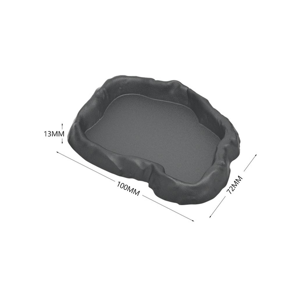 Pet Feeder Bowl Resin Reptile Rock Food and Water Dish Feeder Bowl for Tortoise Lizard Lizard Feeder Reptile Bowl Reptile Feeder