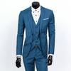 Men's Slim Fit Three-Piece Suit - British Casual Business & Wedding Style