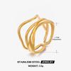 Lats Fashion Geometric Open Ring Stacked Irregular Ring For Women Party Festival Accessories