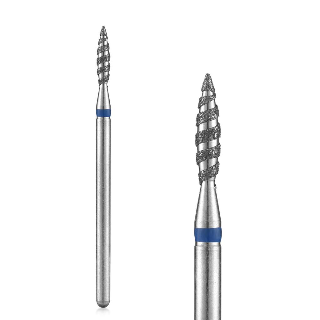 Tornado Flame Diamond Nail Drill Bit Milling Cutters Pedicure Diamond Burrs for Electric Polisher Accessories Tools