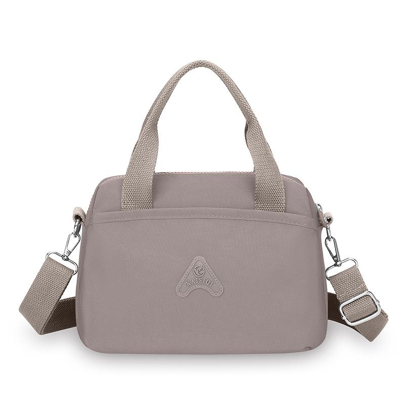 

Женская сумка, легкая нейлоновая сумка, большая вместимость, сумка через плечо светло-серый