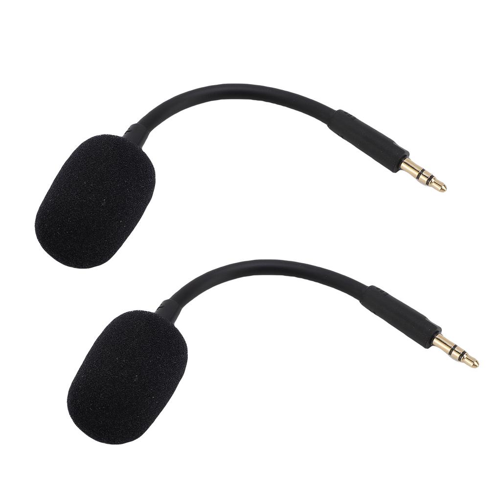 2 Pcs Microphone Replacement for Razer Barracuda X Headset Noise Reduction 3.5mm Detachable Mic