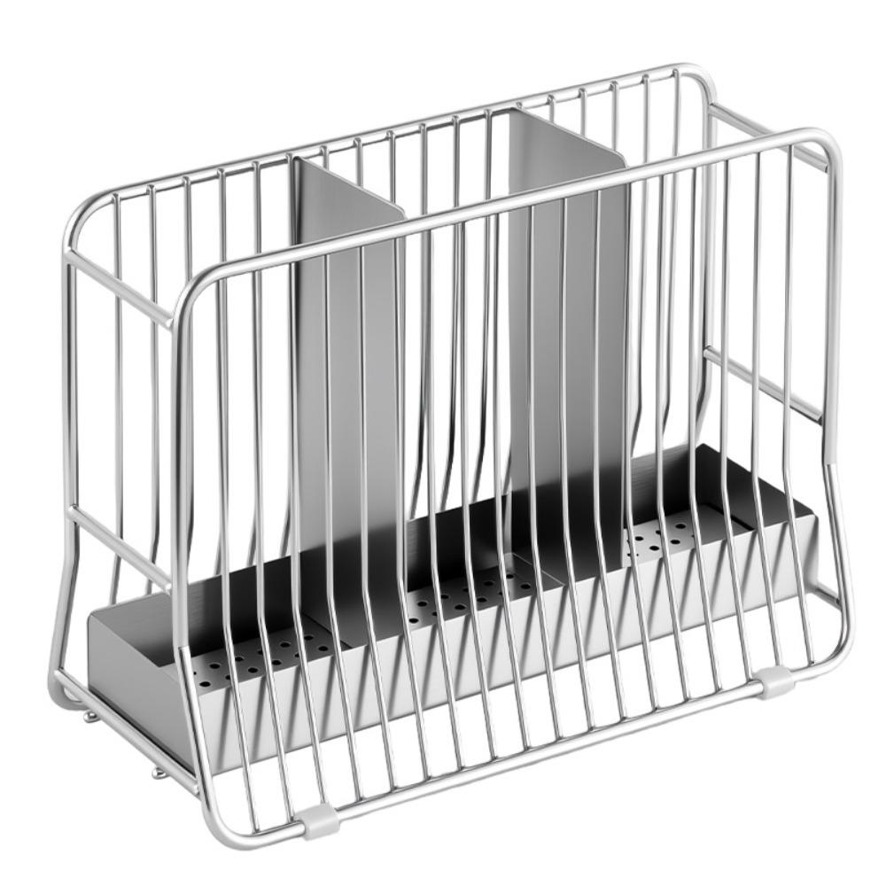 Large Capacity Stainless Steel Chopstick Bucket Moisture-proof Chopstick Draining Rack  Kitchen Use