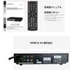 LONPOO DVD Region Output CPRM USB Karaoke Microphone LED Compact DVD Player for Includes Supports Remote Control Player, Free, HDMI/AV 1080P,
