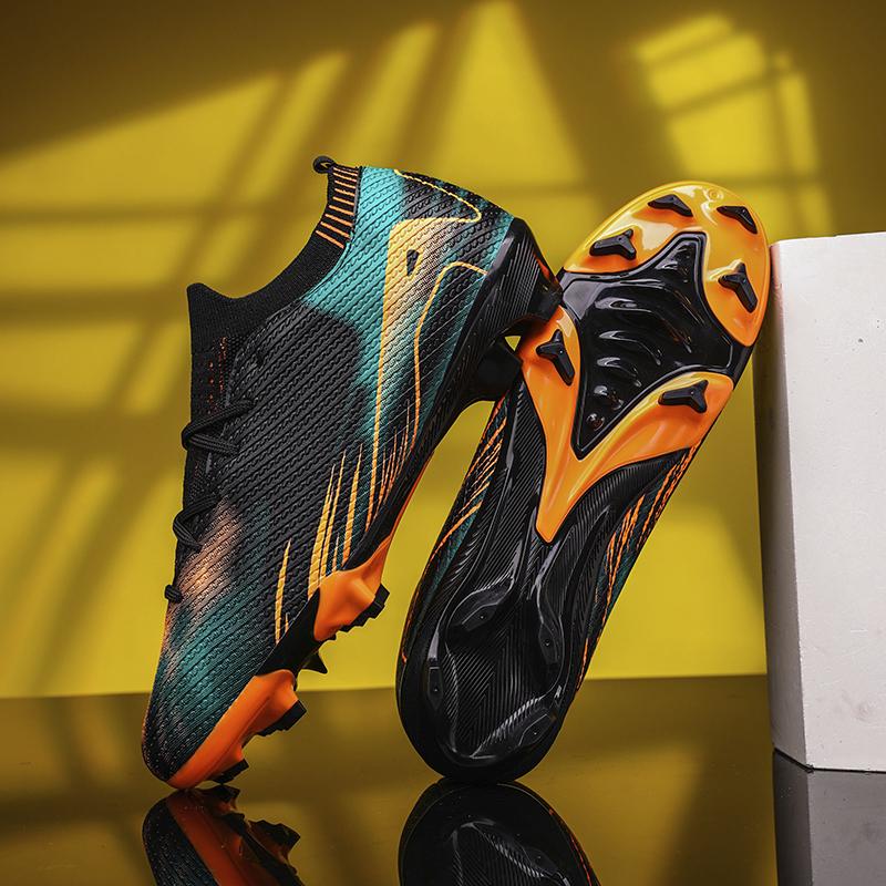 Nowe Męskie Buty Piłkarskie Mid-top Antypoślizgowe Buty Piłkarskie Korki Trampki Futsal Wysokiej jakości Mecz Halowy Najlepiej sprzedające się FG/TF