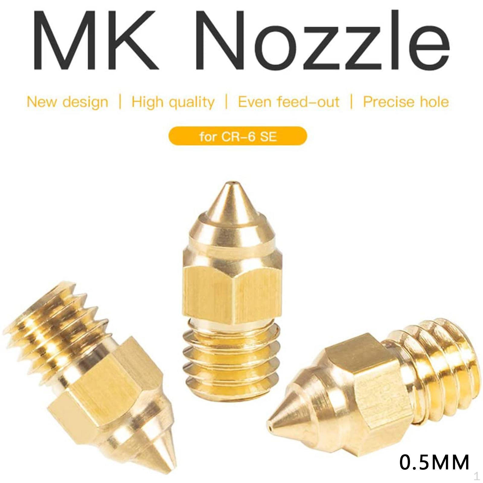 3 шт. Сопла экструдера Латунь V3 3D-принтер 0.5mm