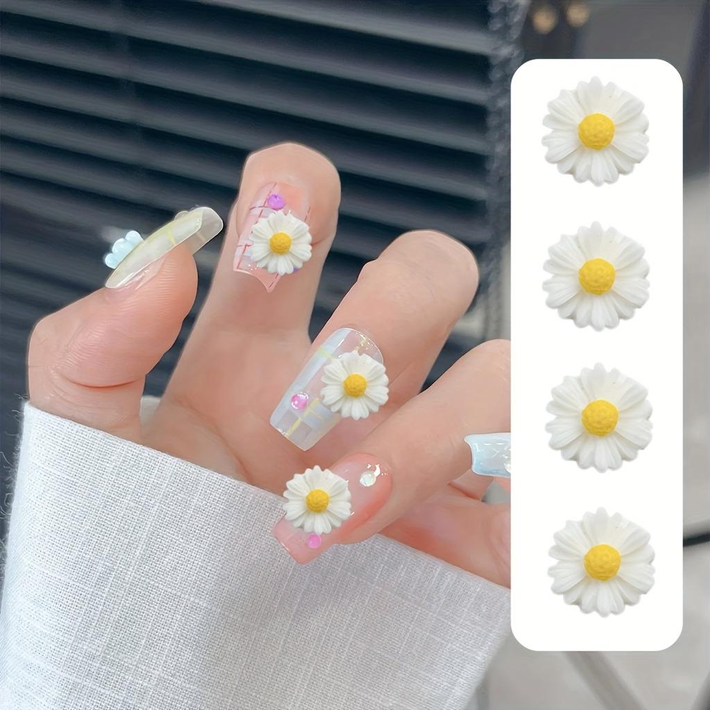 60pcs 3D Resin Flower Nail Charms,Tulip,Lily for Acrylic Nails -Compatible with Gel Polish, Nail Artists & DIY Manicure Supplies