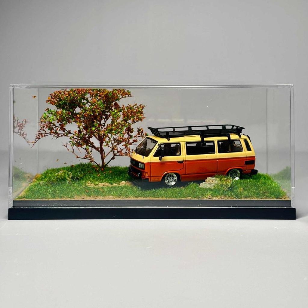 1/64 Diecast Wheels Display Case Showcase Collectible Gift DIY Sturdy Decorative Clear Box