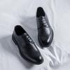 Lace-Up Business Brock Leather Shoes Men'S Engraved Retro Round Head Summer New 3228-R