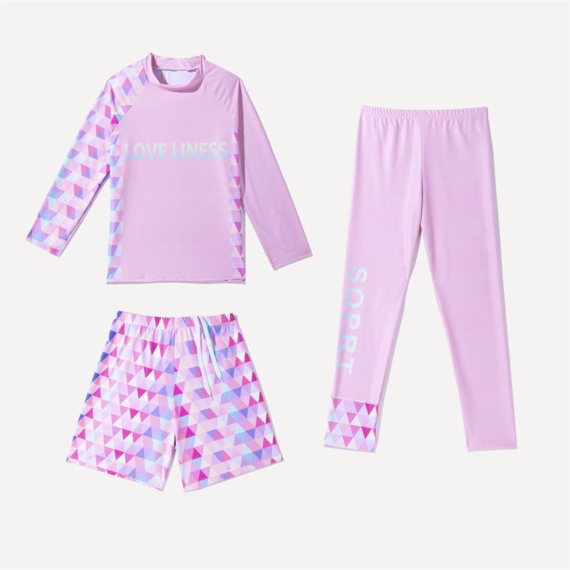 

Kids Long-Sleeve Sun Protection 3-Piece Set M (110 cm)