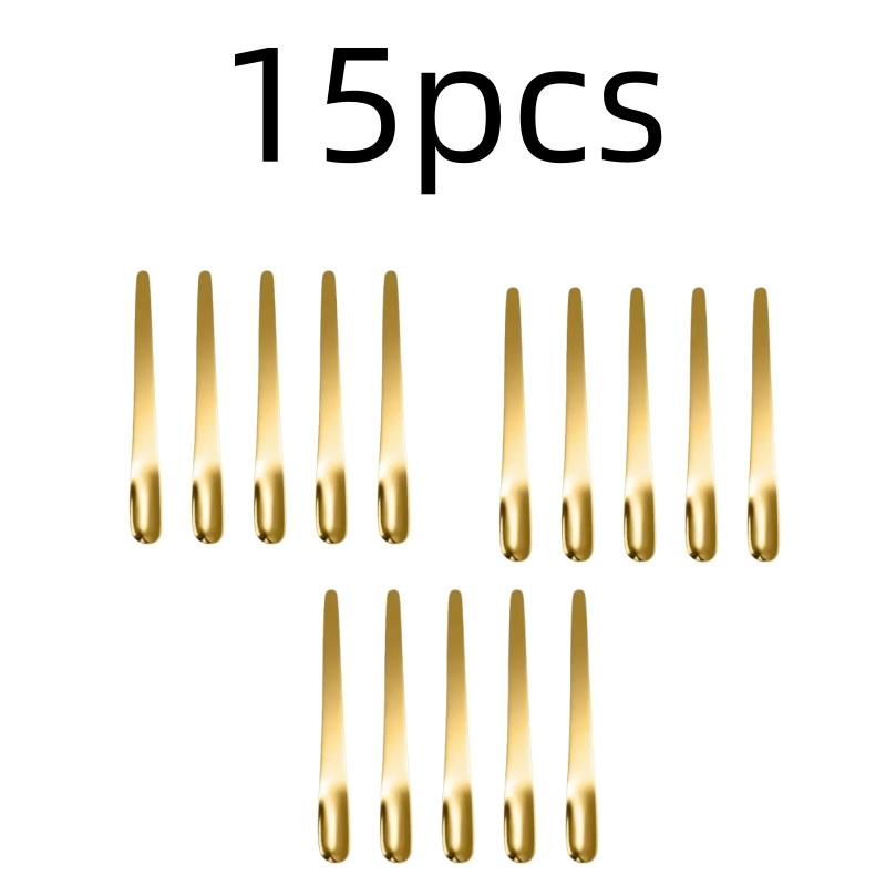 Tea Spoon Stainless Steel Flat Espresso Dessert Small Coffee Scoop Mixer Stirring Bar Kitchen Tableware