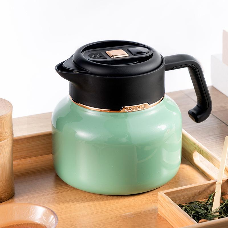 Qingshui® Smart Temperature Thermos Flask with Tea Infuser, 316 Stainless Steel, 1L/1.5L Capacity 1L