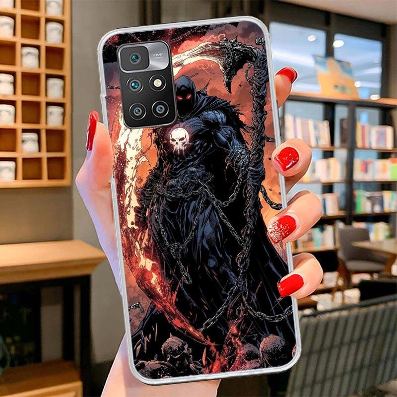 Death Grim Reaper Skull Scythe Phone Case For Xiaomi Poco F7 Ultra X7 X6 X5 Pro M7 Redmi 15C 15 13C 13 12C 12 10C 10 9A 9C 9T 9