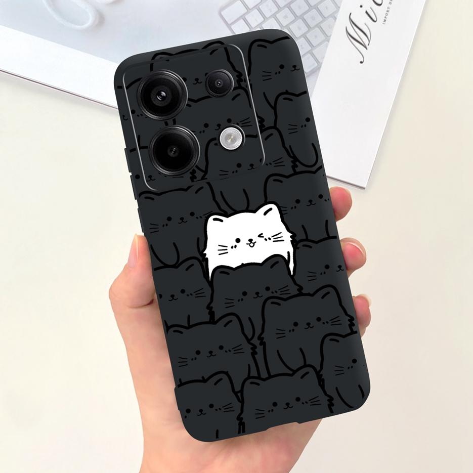 For Xiaomi Redmi Note 13 4G Case Cute Fashion Cartoon Cover Soft Silicone Phone Case For Redmi Note 13 Pro Plus Note13 5G Bumper