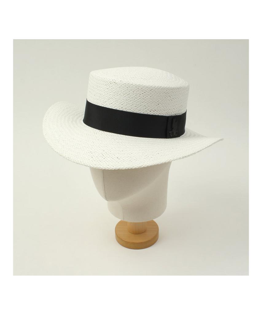 Yunibeosyeolkemiseuteuli Black Line White Panama Hat Panama Hat