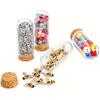40pcs Glass Cloche Bell Jars with Cork Lids 3x8cm Dome Display Containers Elegant Decorative Message Bottles Home Wedding Decor