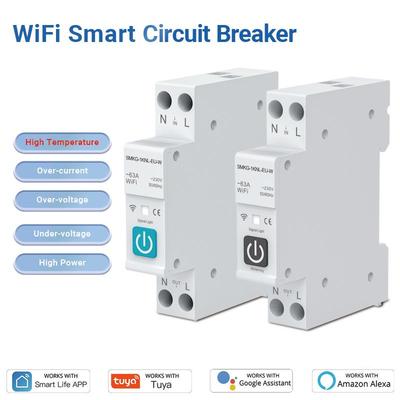 WiFi Tuya Smart Circuit Breaker: Remote Control, Timing, Metering, Overcurrent/Overvoltage Protection, Alarm, and Air Switch.