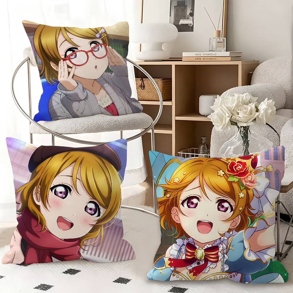 1pc Anime Hanayo Koizumi Pillow Case Fashion Square Pillowcase Bedroom Sofa Room Ins Decoration Leisure