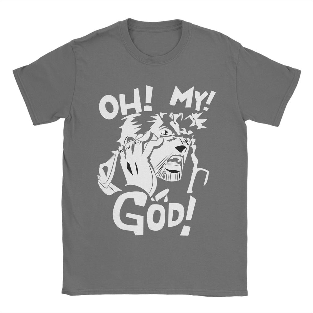 Oh My God JoJos Bizarre Adventure T Shirt Unisexs Pure Cotton Awesome TShirts Round Collar Tees Short Sleeve Clothing Unique