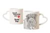 Shar Pei - Cup with a Dog, Adorable Cup with a Heart-shaped Handle, Universal Gift from the Brand