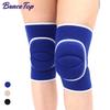 1 Pair Sports Compression Knee Pads Elastic Knee Protector Thickened Sponge Knee Brace Support For Dancing Workout Training Yoga