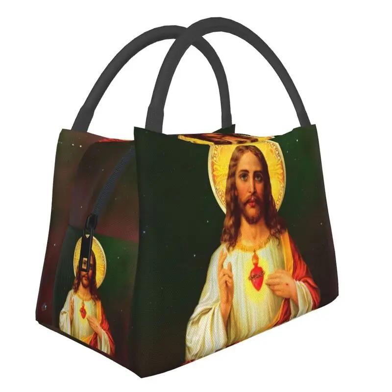 Jesus Is My King Thermal Insulated Lunch Bags Women My King Faith God Resuable Lunch Tote Meal Food Box