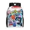 Transformered Cartoon Backpack 3d Printing College Backpacks Boy Girl Fun School Bags Colorful Big Rucksack