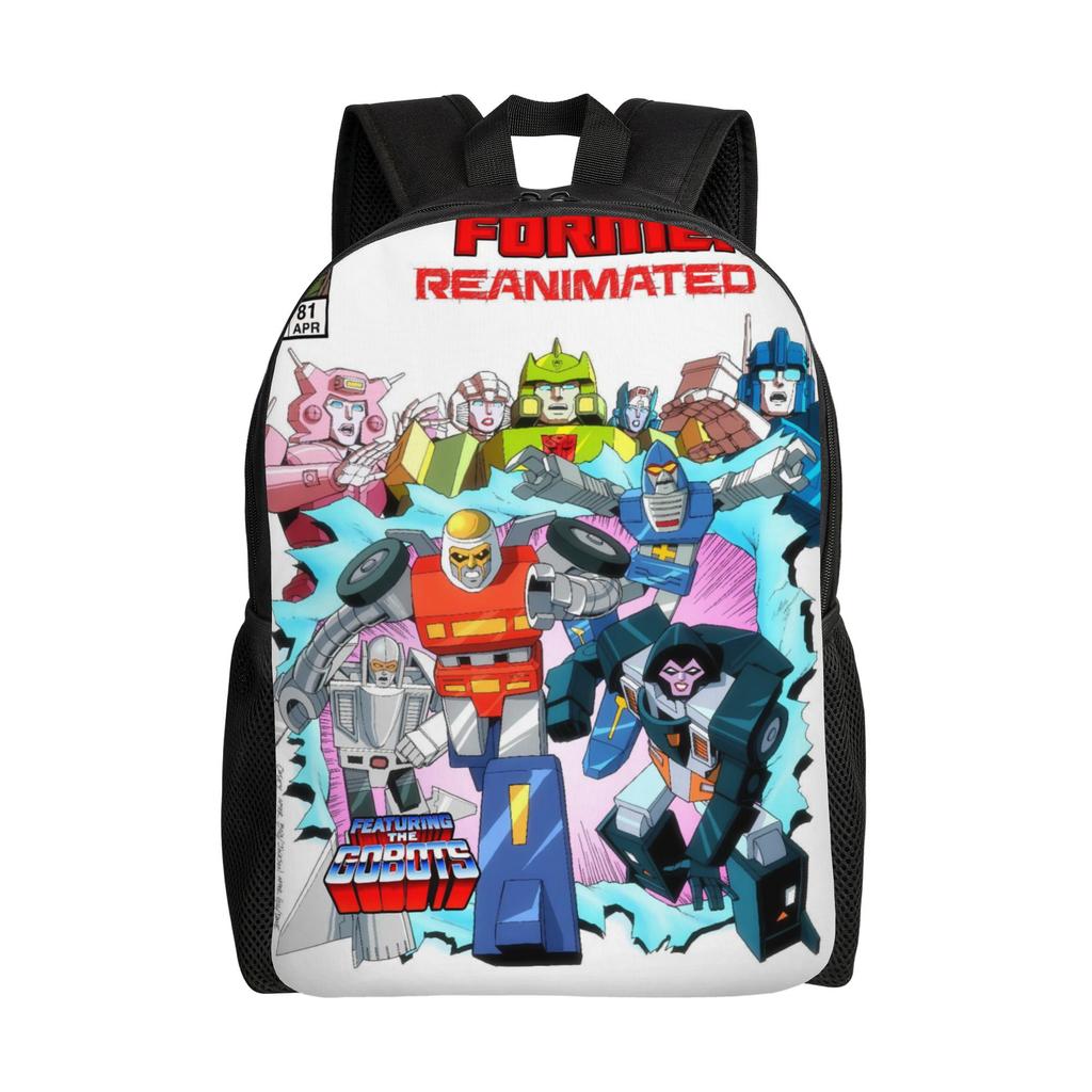 Transformered Cartoon Backpack 3d Printing College Backpacks Boy Girl Fun School Bags Colorful Big Rucksack