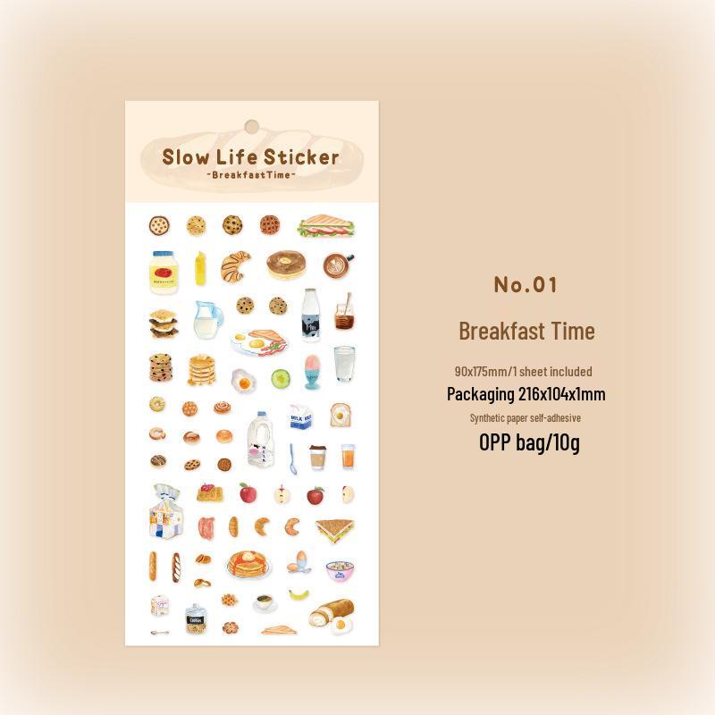 Twilight Plain Slow Life Vintage Journal DIY Decorative Phone Stickers