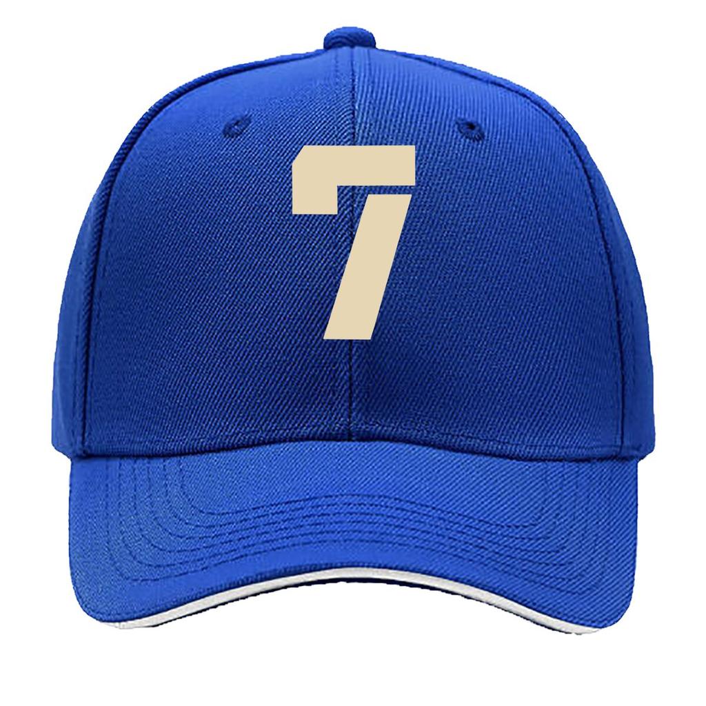 One Top Unisexs and Womens Same Style Number  Printed Spring and Summer Sunshade Net Hat Fashionable Sandwich Baseball Cap