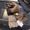 Sciarpa in lana pashmina 100% cashmere invernale per donna, scialli e stole spessi e caldi, sciarpa da donna con nappe e sciarpa
