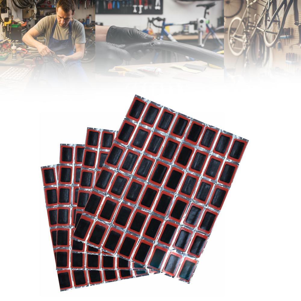 192PCS Round/ Square Bike Tire Patch Rubber Cycling Puncture Repair Patch Tube Puncture Fix