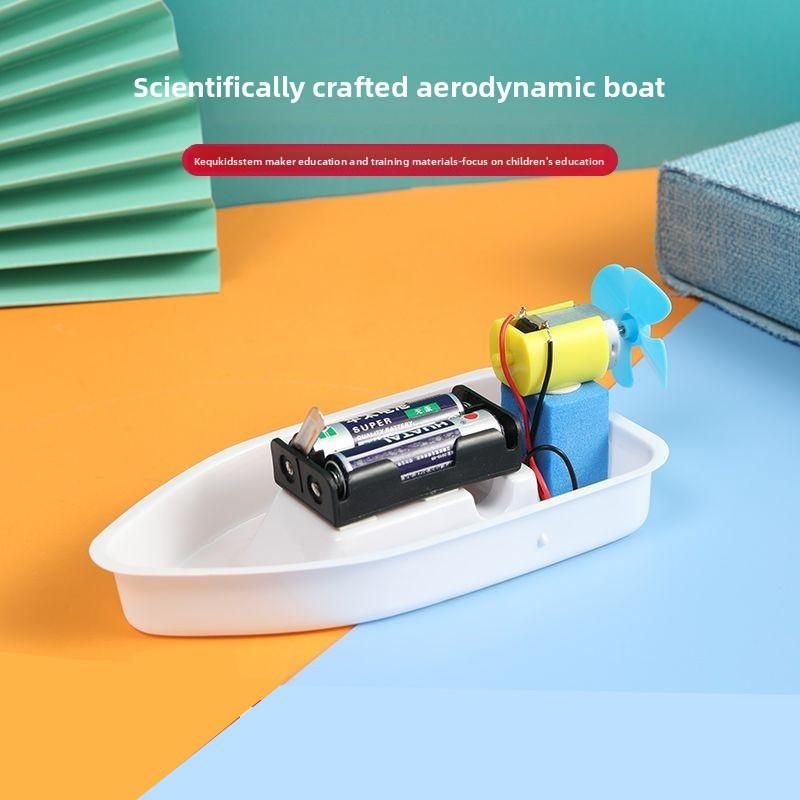 Selbstgebautes Elektroboot Montage-Materialset Kinderspielzeug Für Kinder Wissenschaftliches Lernen Und Kreativität