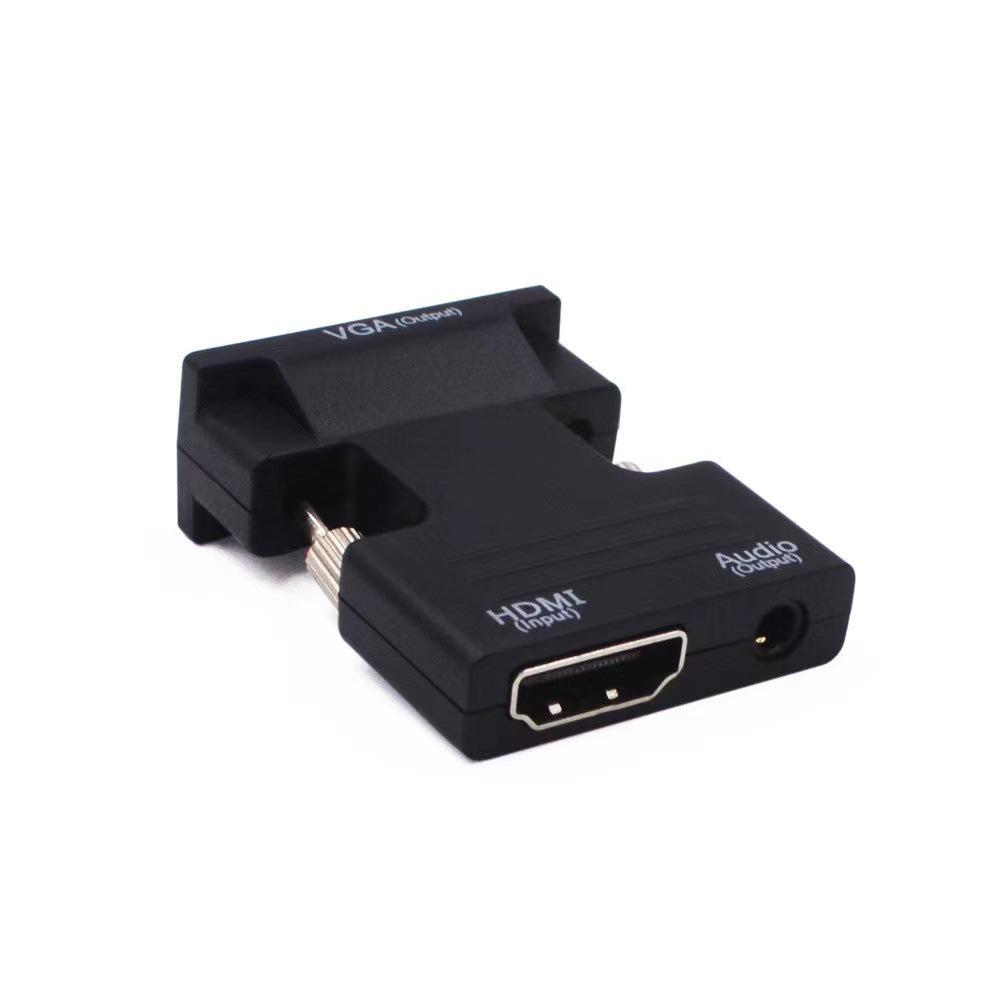 HDMI to VGA Adapter with Audio - Screen Mirroring Converter for Monitors and Projectors