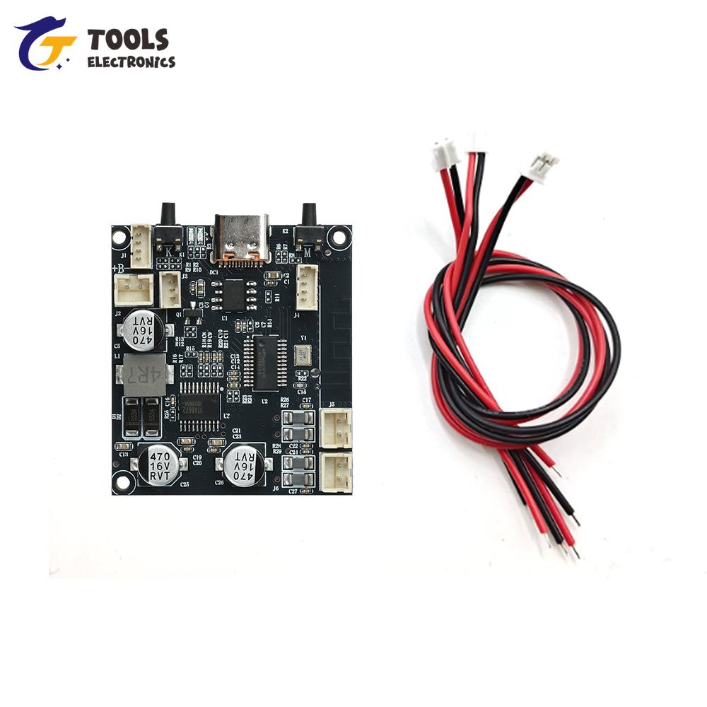 Dual Channel Bluetooth 6.0 Amplifier Module 5W Bass Enhanced Portable Speaker DIY Type-C Charging for Audio Projects
