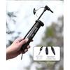 Bicycle Pump Portable Silver Pump Road Mountain Bike Pump Riding Tire Filling Pump Riding Equipment Outdoor Equipment