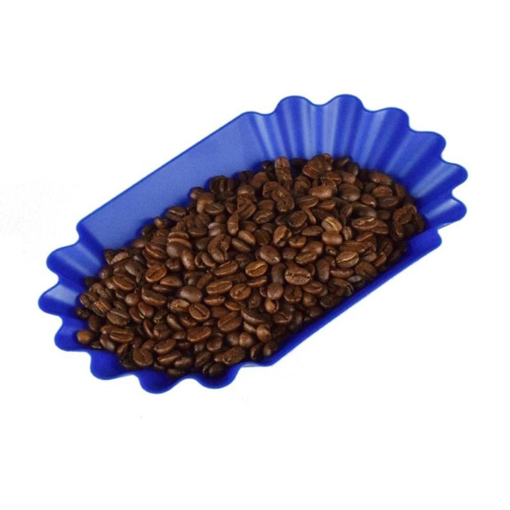 Plastic Coffee Bean Tray Oval Reusable Sample Display Tray 22.3x13x3.5cm Practical Snack Serving Tray Coffee Beans Display